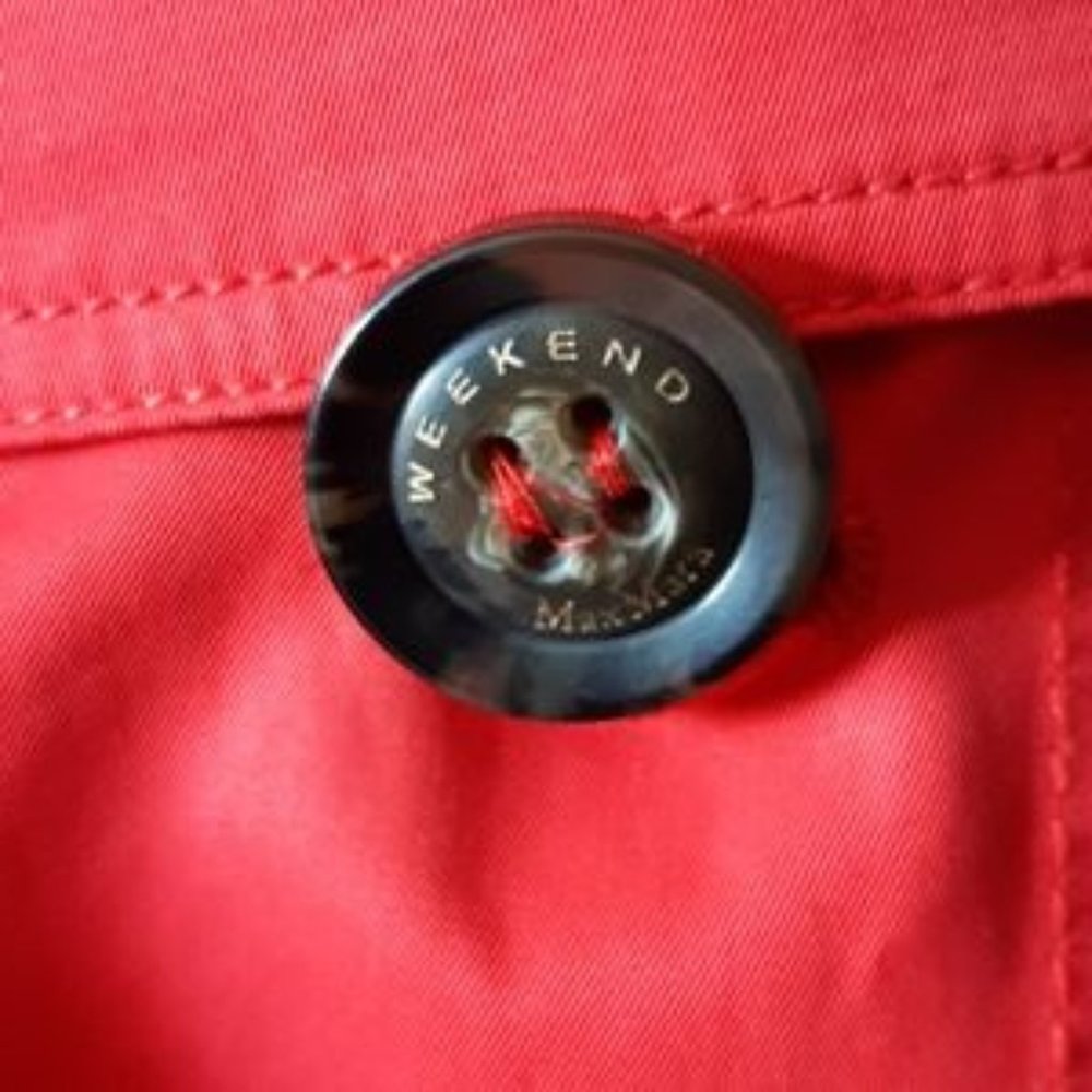Maxmara weekend red trench coat medium